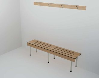 Bench Seating – Wall with Coat Rail (BSW-C)