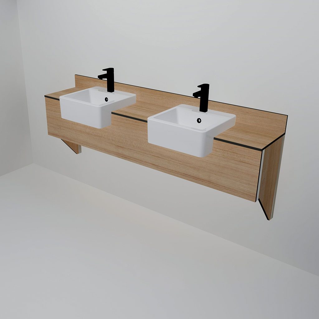 Vanity Bench – Semi-recessed (VB350)