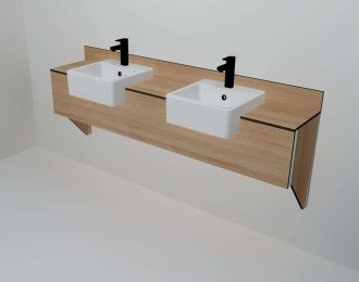 Vanity Bench – Semi-recessed (VB350)